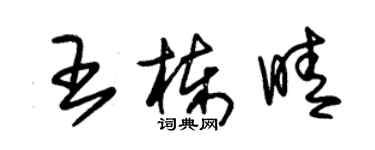 朱錫榮王棟晴草書個性簽名怎么寫