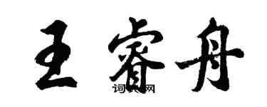 胡問遂王睿舟行書個性簽名怎么寫