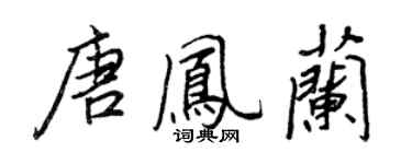 王正良唐鳳蘭行書個性簽名怎么寫