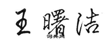 駱恆光王曙潔行書個性簽名怎么寫