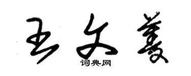 朱錫榮王文菱草書個性簽名怎么寫