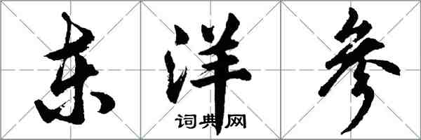 胡問遂東洋參行書怎么寫