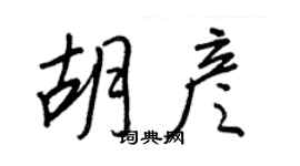 王正良胡彥行書個性簽名怎么寫