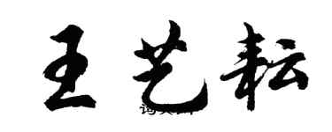 胡問遂王藝耘行書個性簽名怎么寫