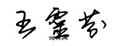 朱錫榮王靈芬草書個性簽名怎么寫