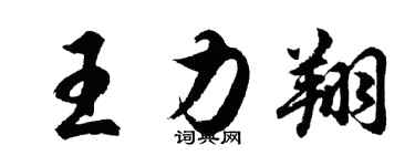 胡問遂王力翔行書個性簽名怎么寫