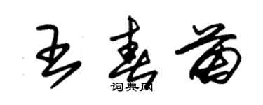 朱錫榮王春苗草書個性簽名怎么寫