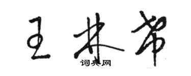 駱恆光王林希草書個性簽名怎么寫