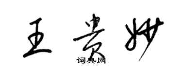 梁錦英王貴妙草書個性簽名怎么寫