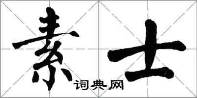 翁闓運素士楷書怎么寫