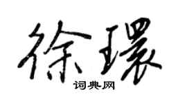 王正良徐環行書個性簽名怎么寫