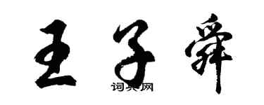 胡問遂王子舜行書個性簽名怎么寫