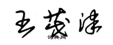 朱錫榮王茂津草書個性簽名怎么寫