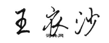 駱恆光王衣沙行書個性簽名怎么寫