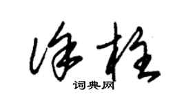 朱錫榮徐柱草書個性簽名怎么寫