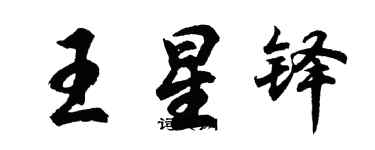 胡問遂王星鐸行書個性簽名怎么寫