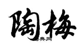 胡問遂陶梅行書個性簽名怎么寫