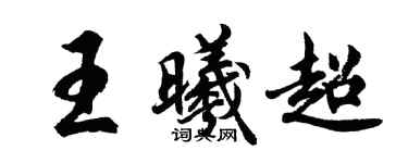 胡問遂王曦超行書個性簽名怎么寫
