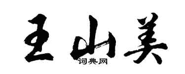 胡問遂王山美行書個性簽名怎么寫