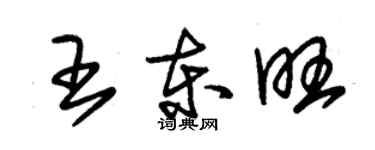 朱錫榮王東旺草書個性簽名怎么寫