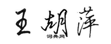 駱恆光王胡萍行書個性簽名怎么寫