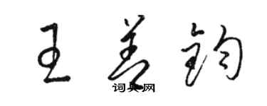 駱恆光王善鈞草書個性簽名怎么寫