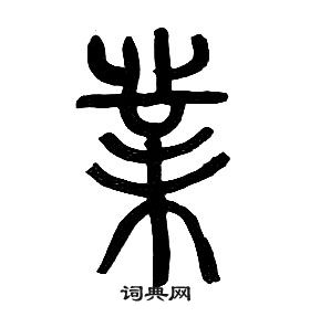 章太炎千字文中業的寫法