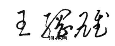 駱恆光王綱雄草書個性簽名怎么寫