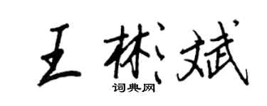 王正良王彬斌行書個性簽名怎么寫