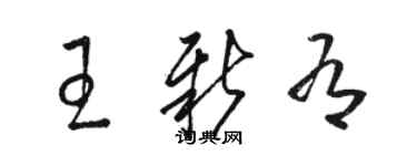 駱恆光王新有草書個性簽名怎么寫