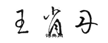 駱恆光王肖丹草書個性簽名怎么寫