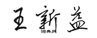 駱恆光王新益行書個性簽名怎么寫