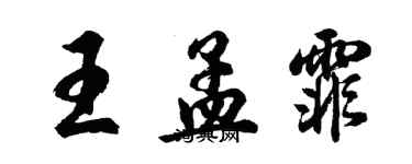 胡問遂王孟霏行書個性簽名怎么寫