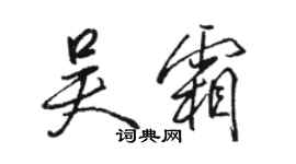 駱恆光吳霜行書個性簽名怎么寫