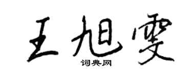 王正良王旭雯行書個性簽名怎么寫