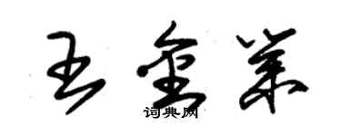 朱錫榮王金業草書個性簽名怎么寫