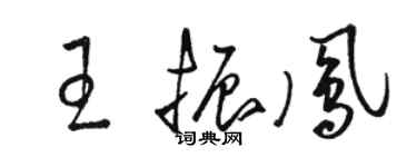駱恆光王振鳳草書個性簽名怎么寫