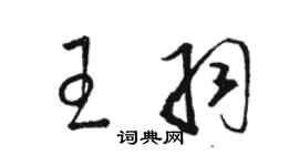 駱恆光王羽草書個性簽名怎么寫