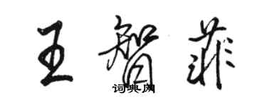 駱恆光王智菲行書個性簽名怎么寫