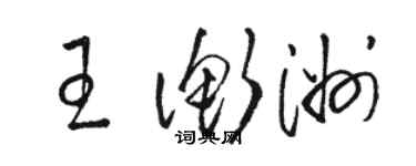 駱恆光王衡洲草書個性簽名怎么寫