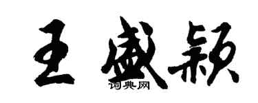 胡問遂王盛穎行書個性簽名怎么寫