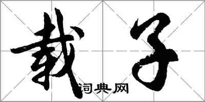 胡問遂載子行書怎么寫