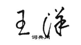 駱恆光王洋草書個性簽名怎么寫