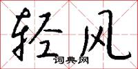輕風怎么寫好看