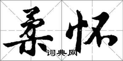 胡問遂柔懷行書怎么寫