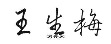 駱恆光王生梅行書個性簽名怎么寫