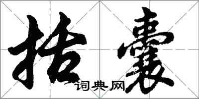 胡問遂括囊行書怎么寫