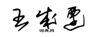 朱錫榮王成遷草書個性簽名怎么寫