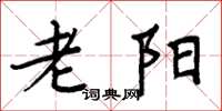周炳元老陽楷書怎么寫