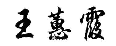 胡問遂王蕙霞行書個性簽名怎么寫